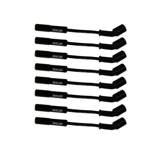 1999-07 GM LS-Series V8 with Square Coil Connector 8mm Spiro-Pro Black Ceramic Boots Spark Plug Wire Set