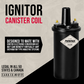 PerTronix 40611 Ignitor Epoxy Filled 40,000 Volt Ignition Coil with 3.0 Ohms Resistance in Black