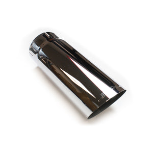 JBA Performance Exhaust 12-08216 4" x 4.5" x 12" Angle Cut Chrome Plated Exhaust Tip