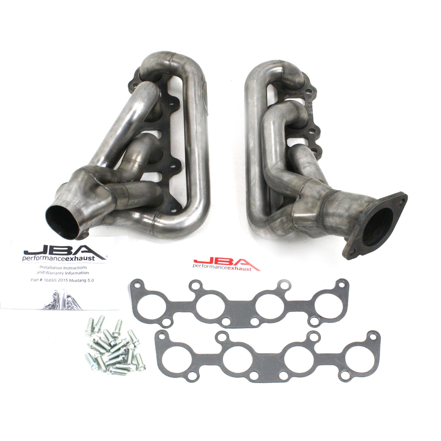 JBA Performance Exhaust 1689S Header Shorty Stainless Steel 15-19 Mustang 5.0L