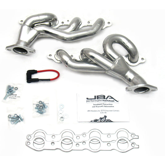 JBA Performance Exhaust 1813SJS Header Shorty Stainless Steel 2014-2017 Chevy SS 6.2L Silver Ceramic