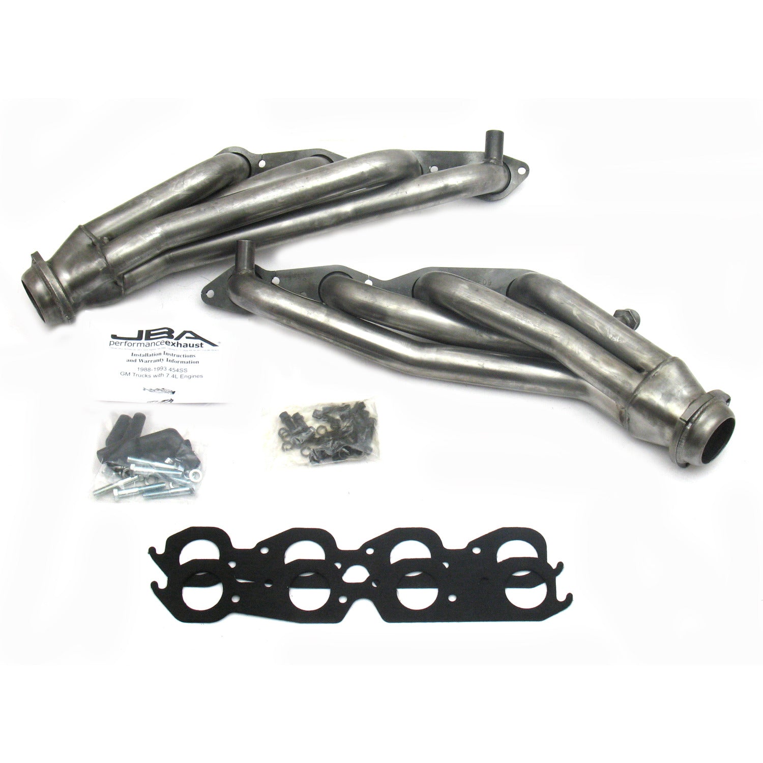 JBA Performance Exhaust 1823S 1 3/4" Header Shorty Stainless Steel 96-00 GM Truck 7.4L