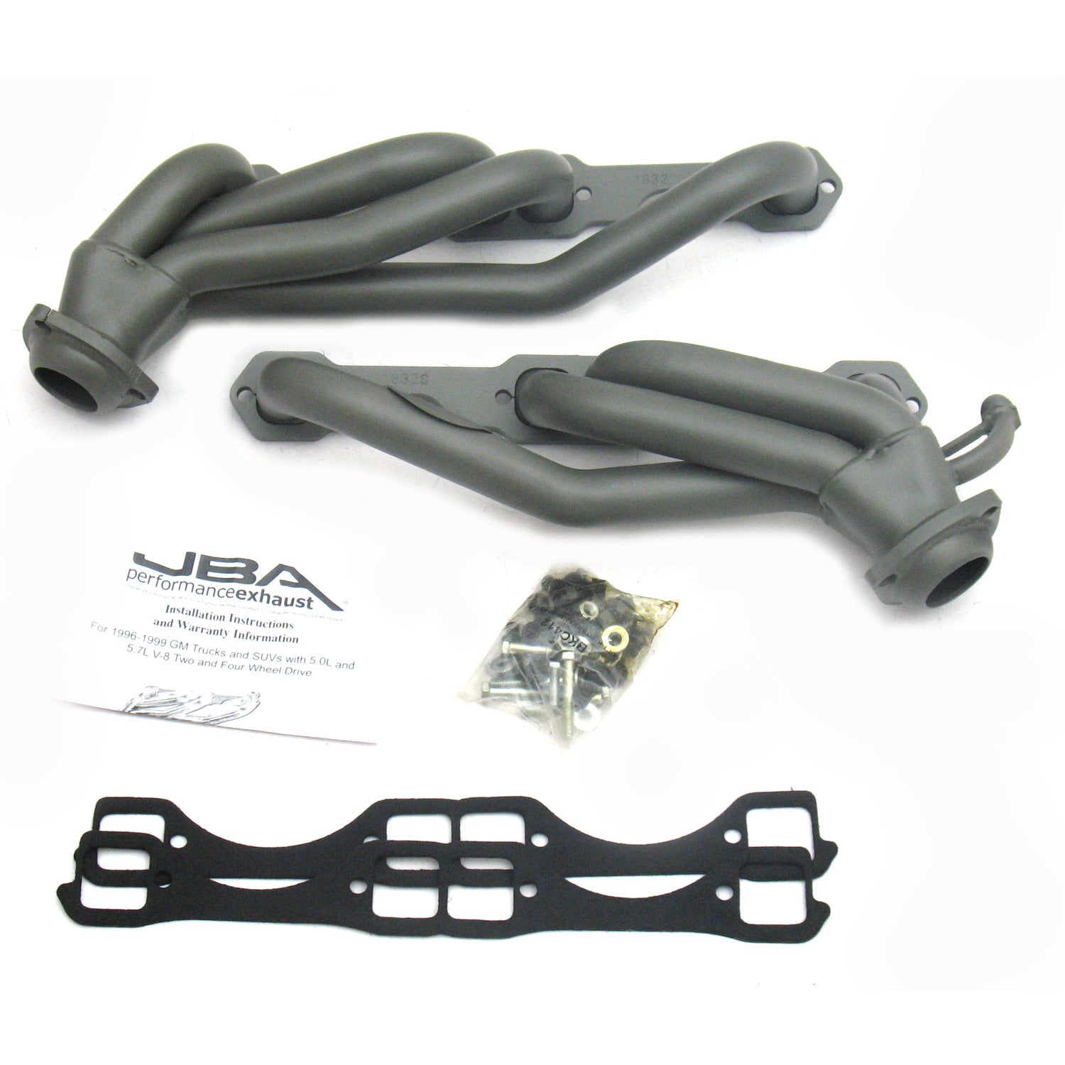 JBA Performance Exhaust 1832SJT 1 1/2" Header Shorty Stainless Steel 96-99 GM Truck 5.0/5.7L Titanium Ceramic