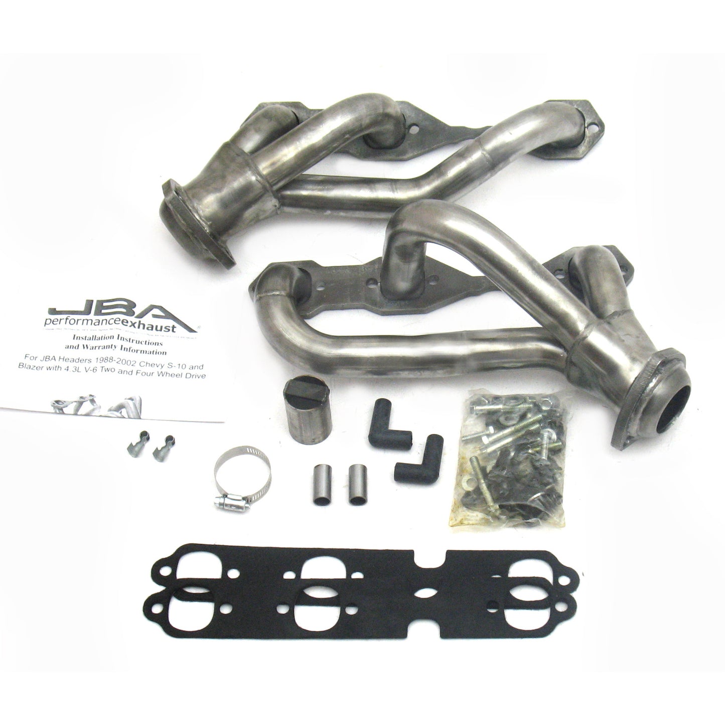 JBA Performance Exhaust 1840S-3 1 1/2" Header Shorty Stainless Steel 88-95/02-03 Blazer 4.3L 4 Wheel Drive