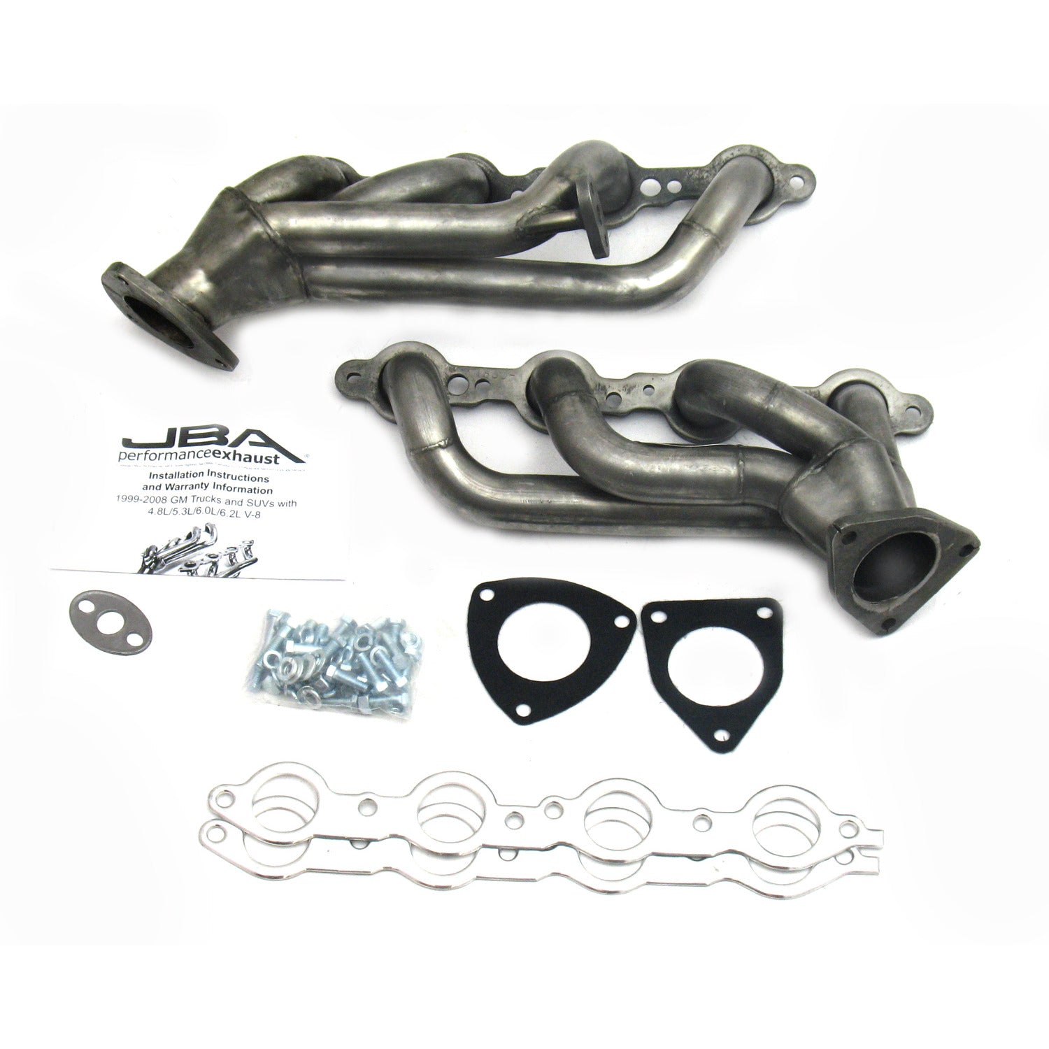 JBA Performance Exhaust 1850S-1 1 5/8" Header Shorty Stainless Steel 99-02 GM Truck 6.0L