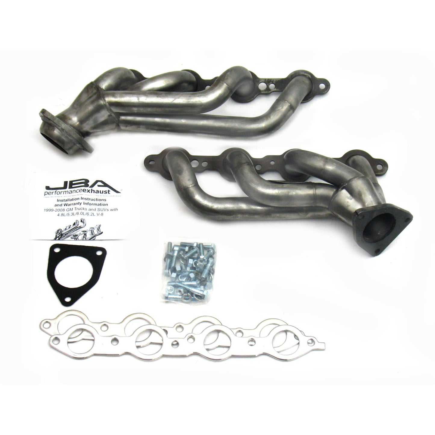 JBA Performance Exhaust 1850S-2 1 5/8" Header Shorty Stainless Steel 02-2013 GM Truck/SUV 4.8/5.3L and 07-13 6.0/6.2L