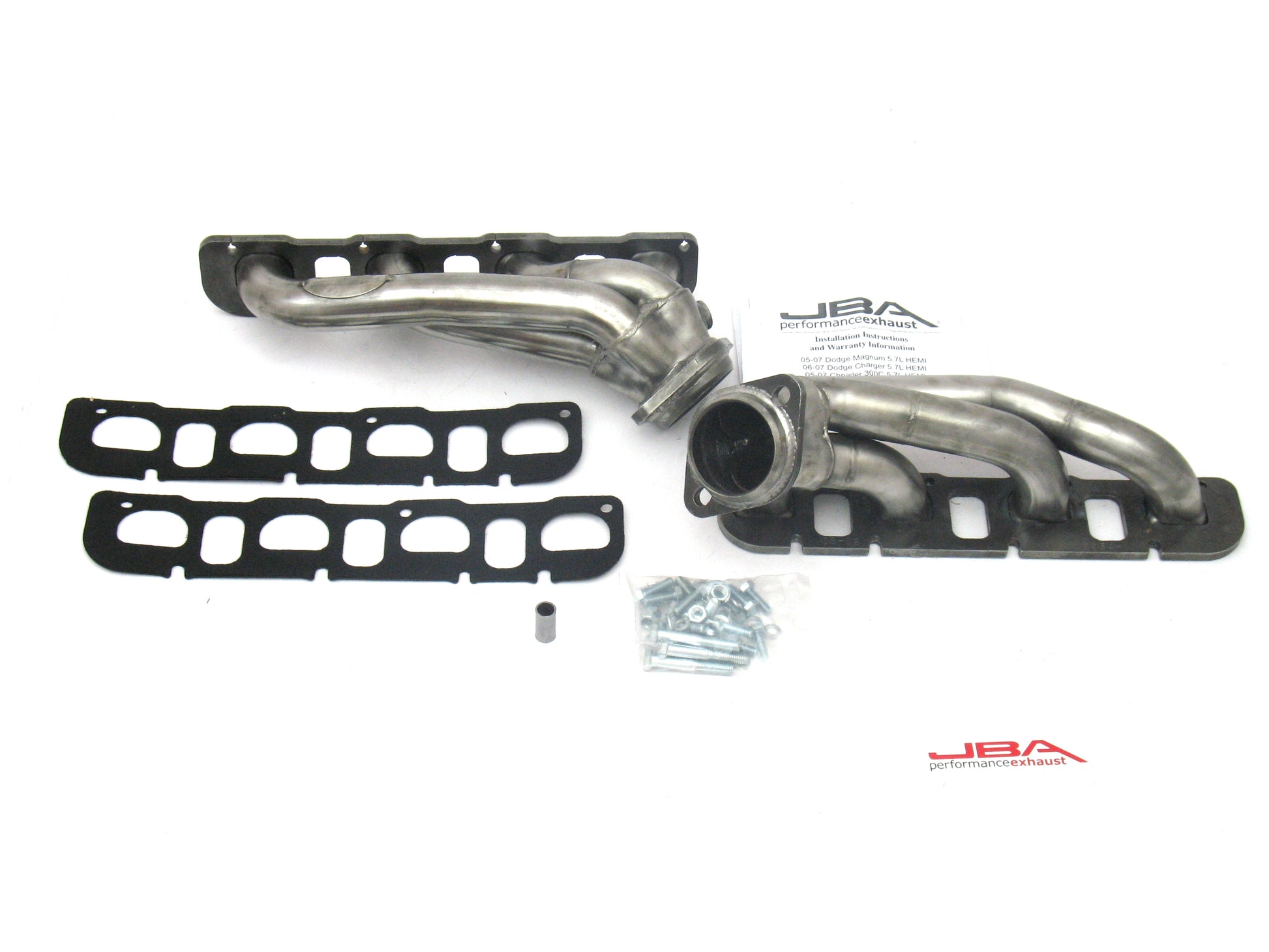 JBA Performance Exhaust 1964S 1 3/4" Header Shorty Stainless Steel 05-08 Dodge Magnum/Charger/300C 5.7L