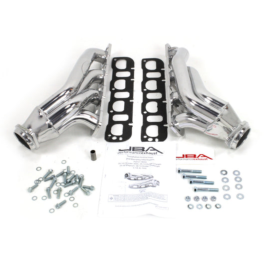 JBA Performance Exhaust 1965SJS Header Shorty Stainless Steel 05-14 Challenger/Charger/Magnum/300C Silver Ceramic