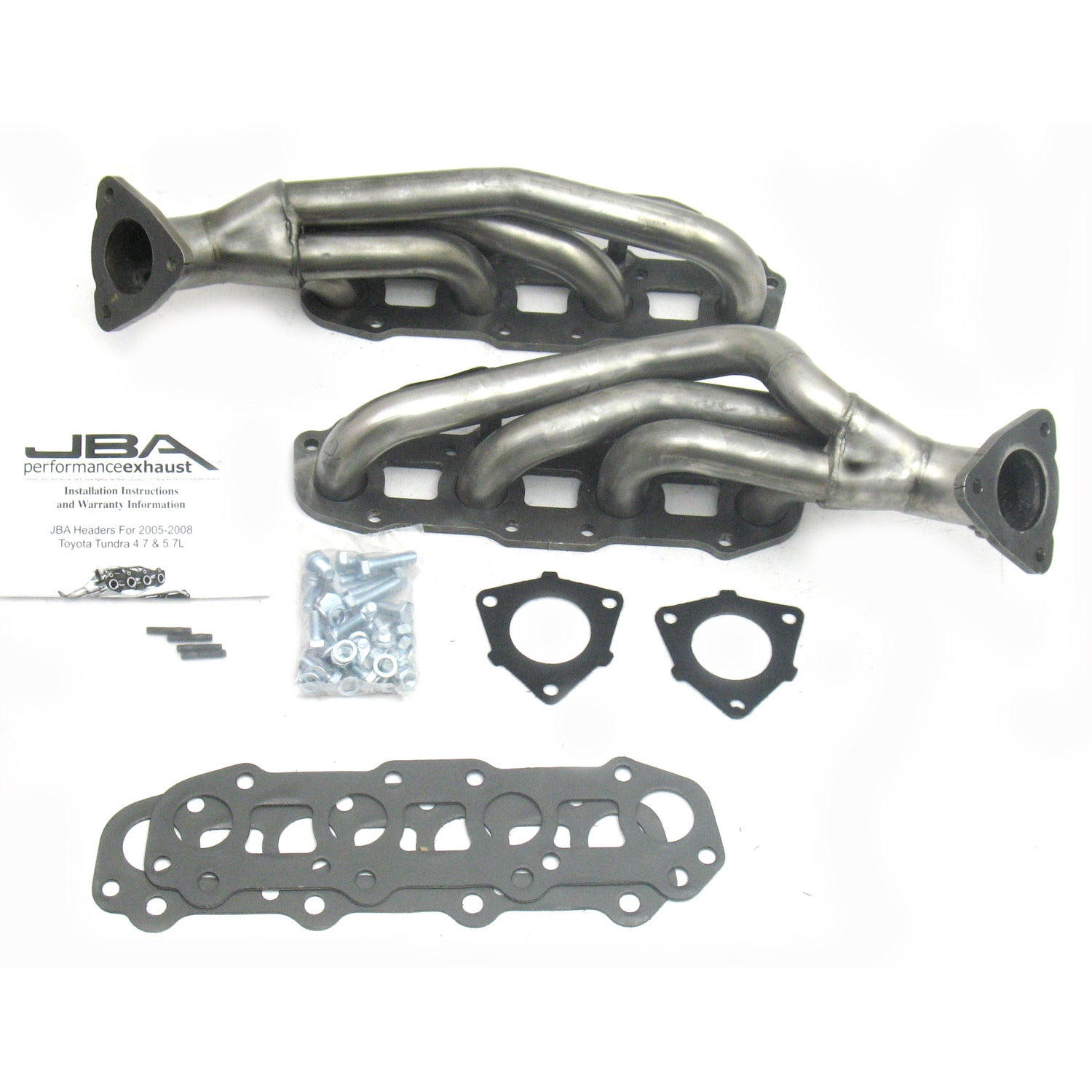 JBA Performance Exhaust 2011S 1 1/2" Header Shorty Stainless Steel 05-06 Tundra/Sequoia 4.7L