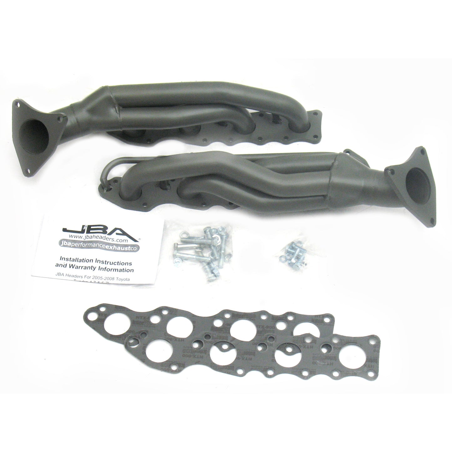 JBA Performance Exhaust 2012SJT 1 5/8" Header Shorty Stainless Steel 07-19 Toyota Tundra 5.7L Titanium Ceramic