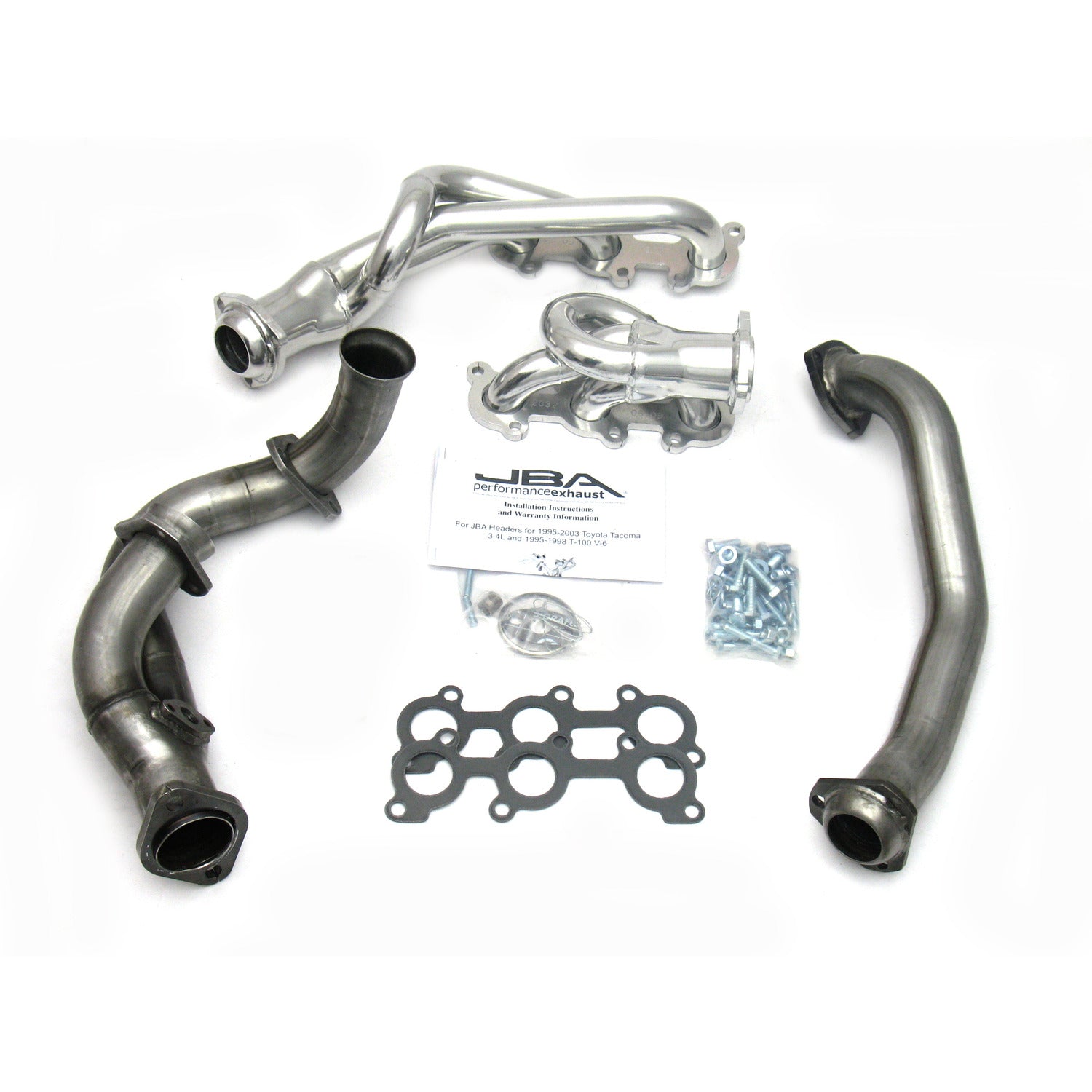JBA Performance Exhaust 2032S-1JS 1 1/2" Header Shorty Stainless Steel 95-00 Tacoma 3.4L Silver Ceramic
