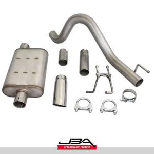 1987-96 Jeep Wrangler YJ 2.5" Stainless Steel Exhaust System