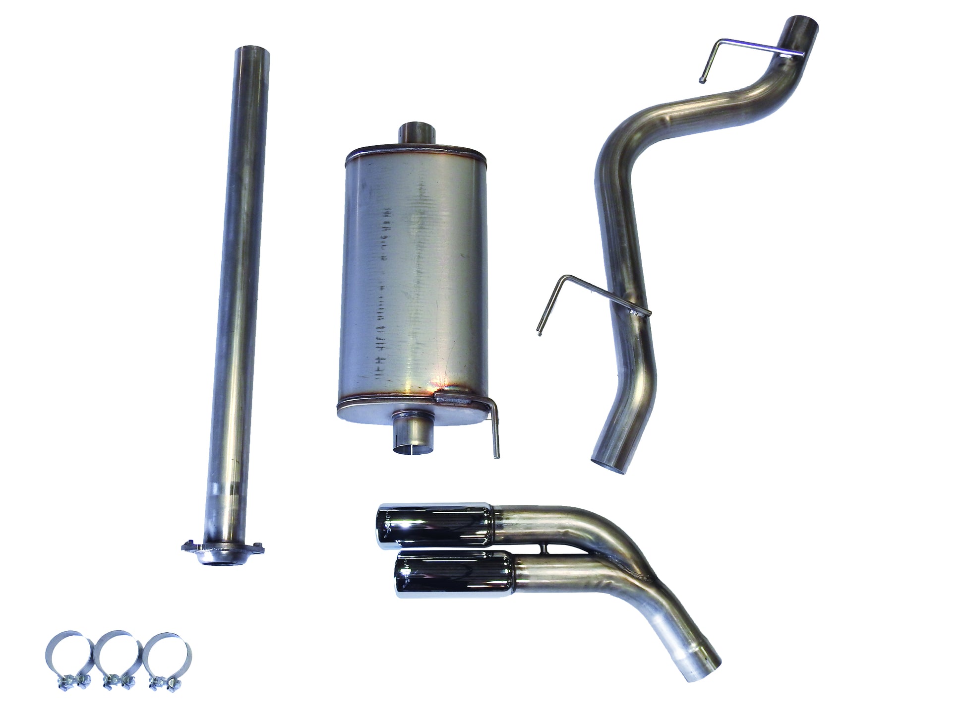 JBA Performance Exhaust 30-2544 304 Stainless Steel Exhaust System 2015-19 Ford F-150 2/4WD 2.7/3.5/5.0L including ECO dual side exit