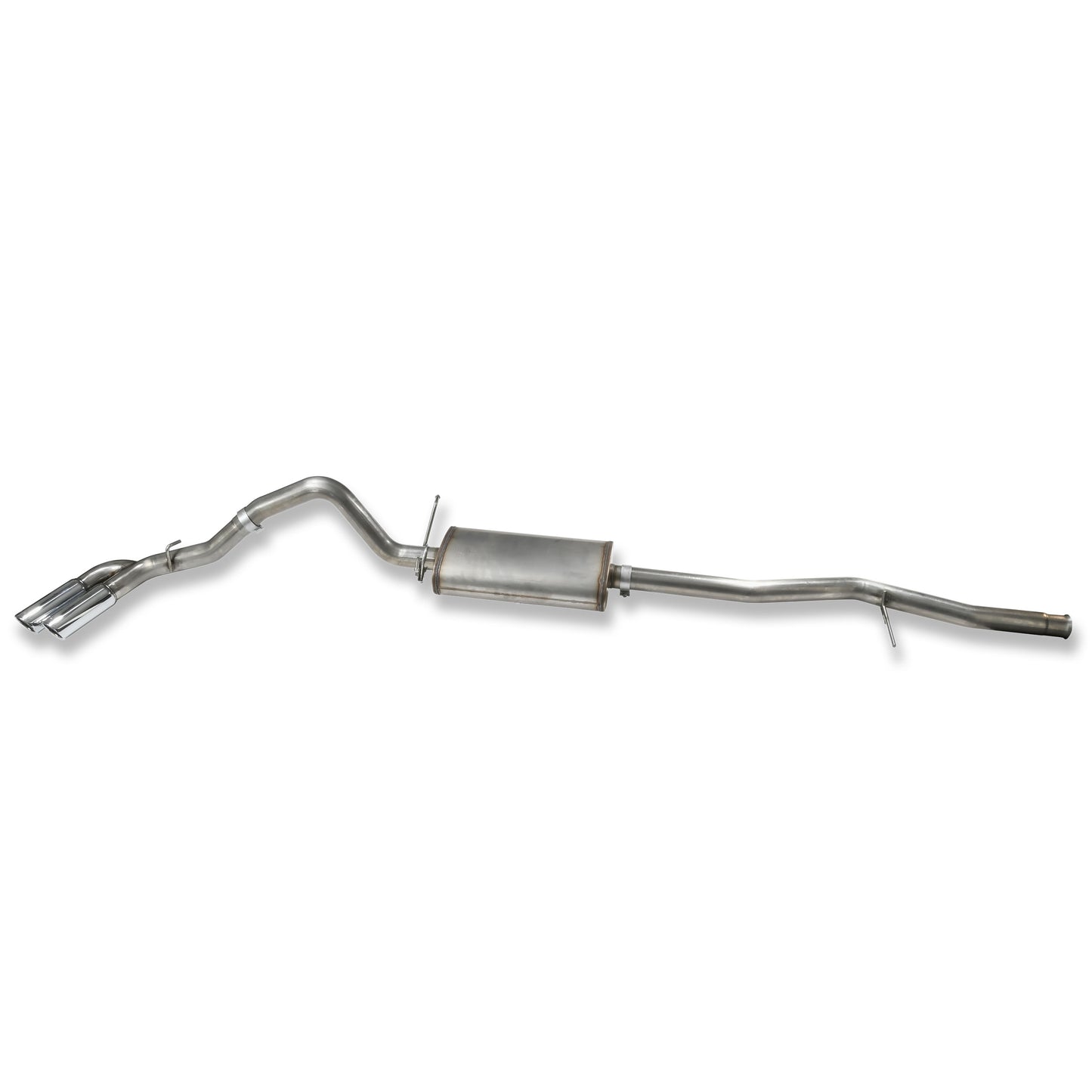 JBA Performance Exhaust 30-3054 3"  304 Stainless Steel Cat Back Exhaust System 2004-19 Chevy Silverado Trucks 4.8-5.3L 2/4 WD Double Cab (EXT) and Crew Cab models only not standard cab Dual Side Swept 304SS Tips
