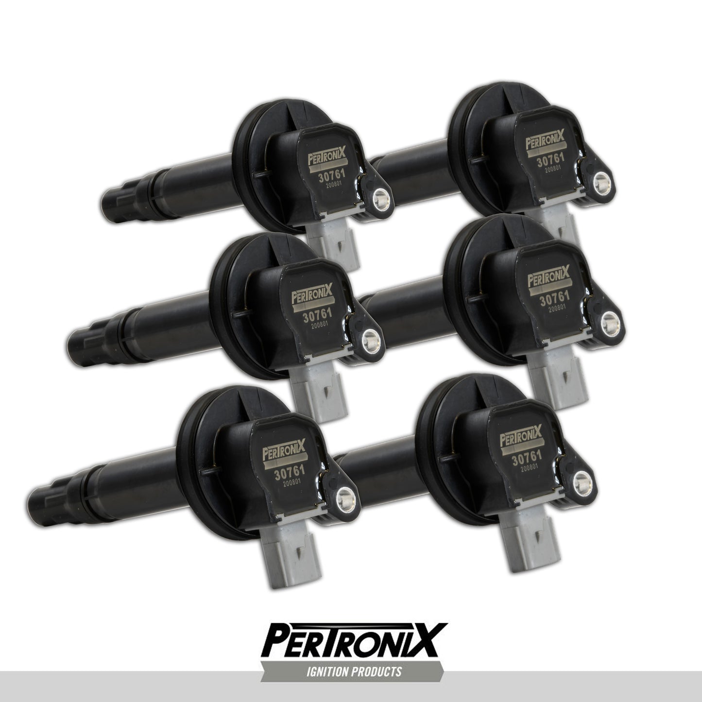 PerTronix Flame Thrower 30766 Coil Ford V6 EcoBoost, 2-Pin Gray, Set of 6