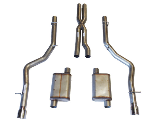JBA Performance Exhaust 40-1601 3" Stainless Steel Exhaust System 06-10 Dodge SRT8 6.1L Hemi & 11-14 Charger 6.1/6.4L