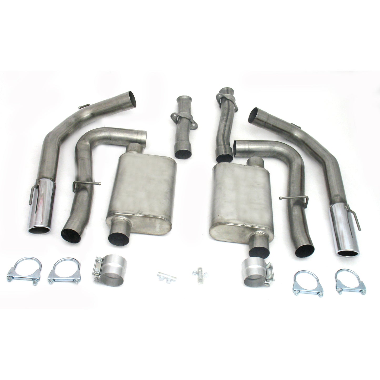 JBA Performance Exhaust 40-2625 3" Stainless Steel Exhaust System 99-04 Cobra Exhaust System with Stock H-Pipe