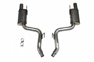 2015-19 Mustang Eco-Boost 3" Stainless Steel Axle Back Exhaust System with 4" Double Wall Tips