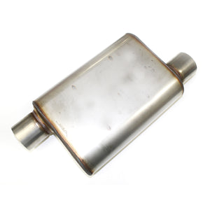 JBA Performance Exhaust 40-301300 "Universal" Chambered Style 304SS Muffler 13"x9.75"x4" 3" Inlet Diameter Offset/Offset