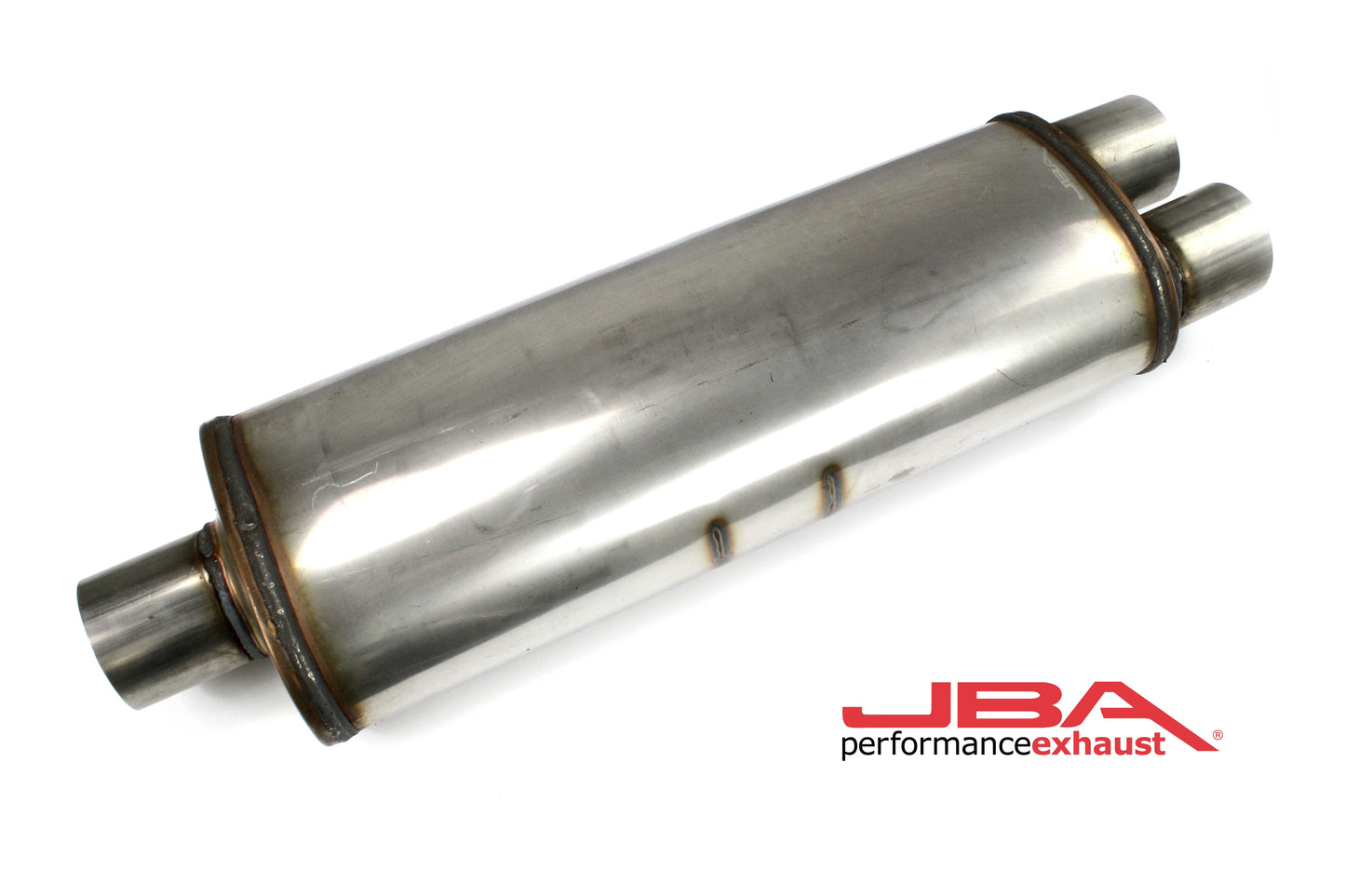 JBA Performance Exhaust 40-302500 "Universal" Chambered 304SS Muffler 25"X8"X5" 3" Center/Dual out
