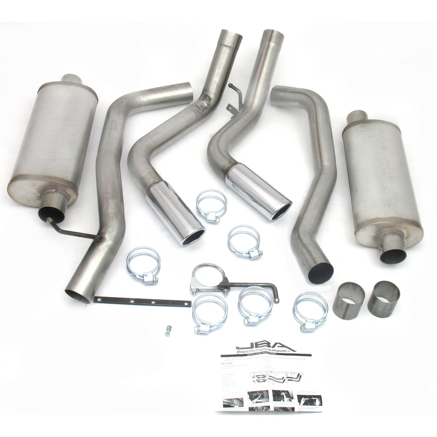 JBA Performance Exhaust 40-3030 3" Stainless Steel Exhaust System 01-06 GM HD Pick-Up 6.0/8.1L