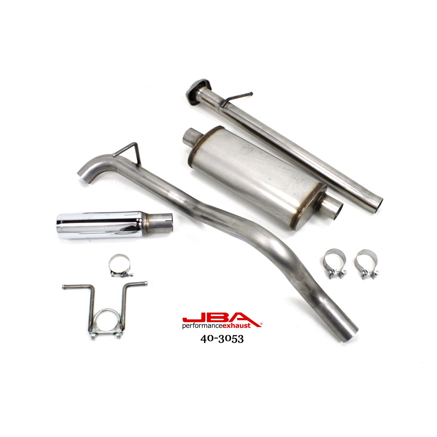 JBA Performance Exhaust 40-3053 2015-17 Chevy Colorado 3.6L V6 2 1/2" Stainless Steel Cat-Back Exhaust System with 3 1/2" Stainless tip single side exit