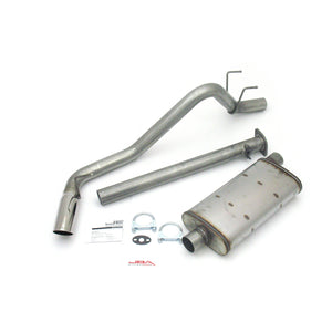 2000-04 Tacoma Xtra Cab Short Bed 2 1/4" Stainless Steel Exhaust System
