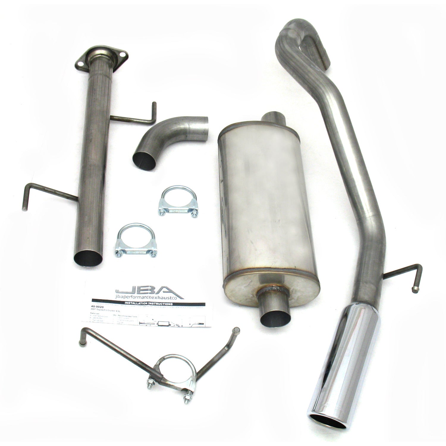 JBA Performance Exhaust 40-9020 2.5" Stainless Steel Exhaust System 07-12 FJ Cruiser 4.0L