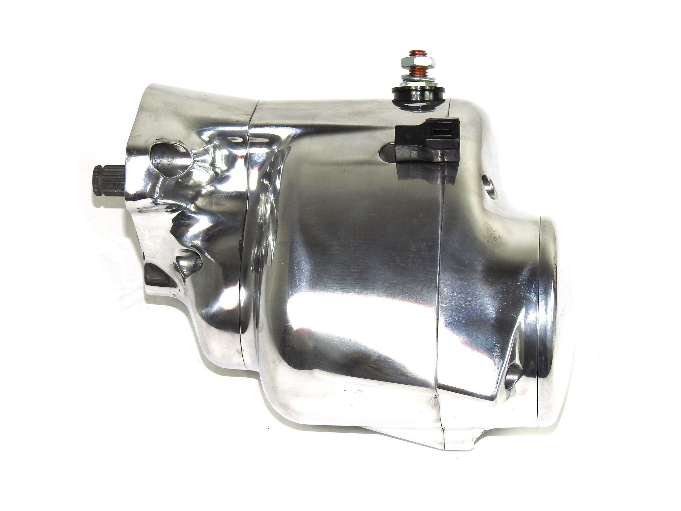 Spyke 400159 - Polished Stealth Starter with K9 Drive  for 89-93 Big Twin Harley&reg; Models (Except FLT)