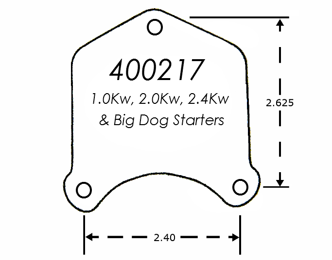 Spyke 400217 - Chrome Starter Button Kit for 1.0/2.0/2.4/2.6 kW Starters