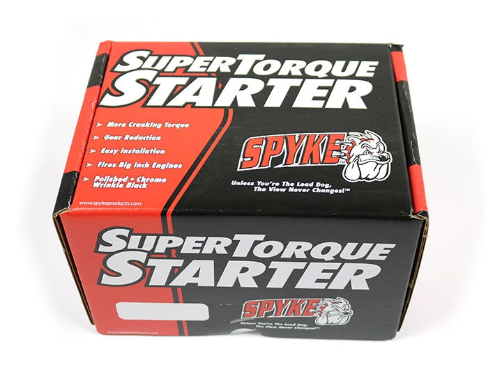 Spyke 401216 - Chrome 1.4 kW Starter for 89-93 Big Twin EVO FL Harley&reg; Models