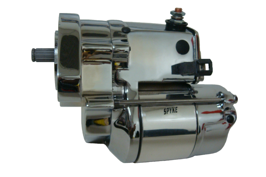 Spyke 401216 - Chrome 1.4 kW Starter for 89-93 Big Twin EVO FL Harley&reg; Models