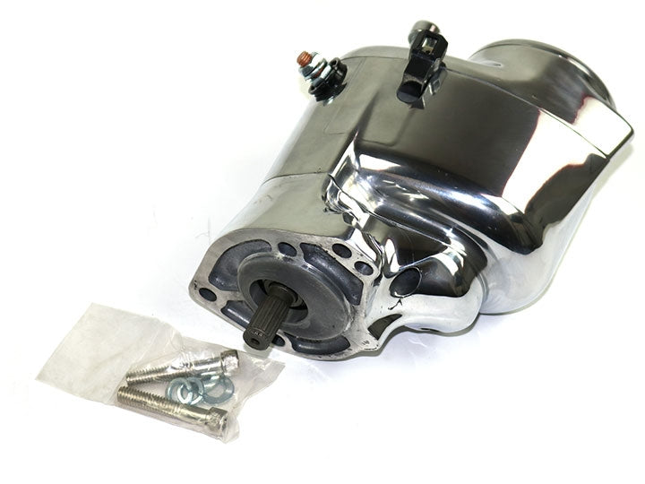 Spyke 404155 - Polished Stealth Starter for 94-06 Big Twin Harley&reg; Models (Except 2006 Dyna)