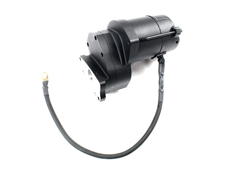 Spyke 408410 - Black 1.4 kW Starter for 80-84 Big Twin Solid Mount Models with Rear Belt