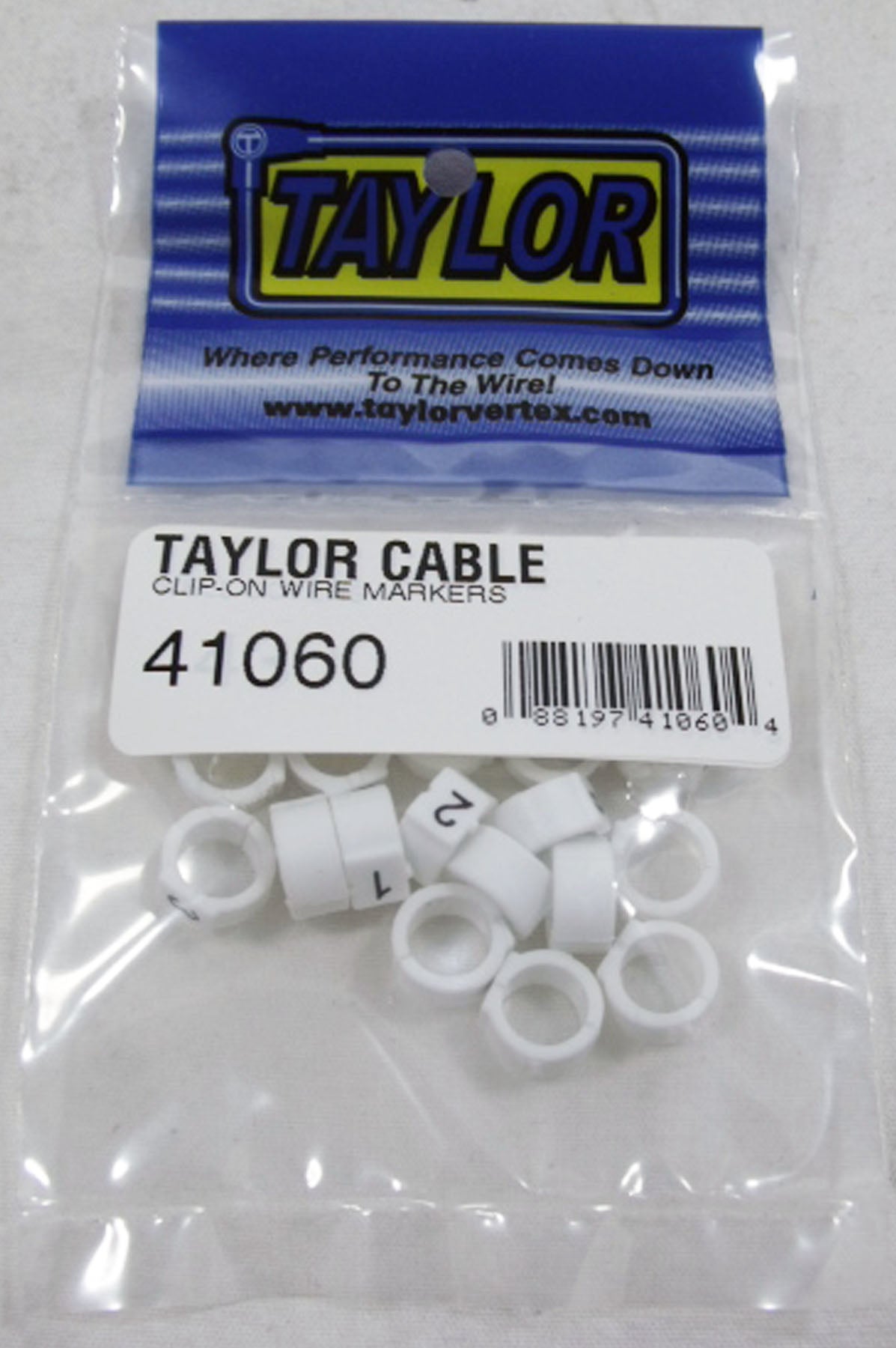 Taylor Cable  41060 7-8mm Clip-On Wire Markers