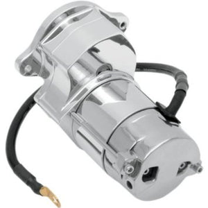 Spyke 410110 - Polished 1.4 kW Starter for Late 79 to Early 84 Big Twin 4-Speed Models with Rear Chain