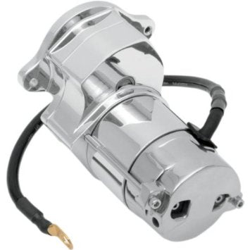 Spyke 409210 - Chrome 1.4 kW Starter for 80-84 Big Twin Rubber Mount 5-Speed Models Excluding Enclosed Rear Chain Models