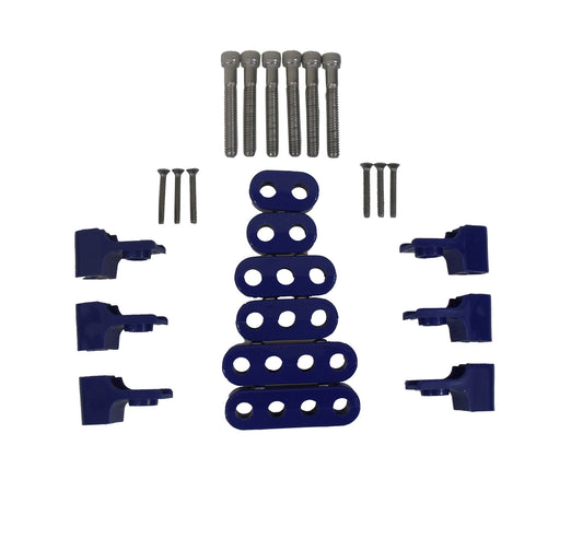Taylor Cable  42560 7-8mm Horizontal Wire Loom Kit blue