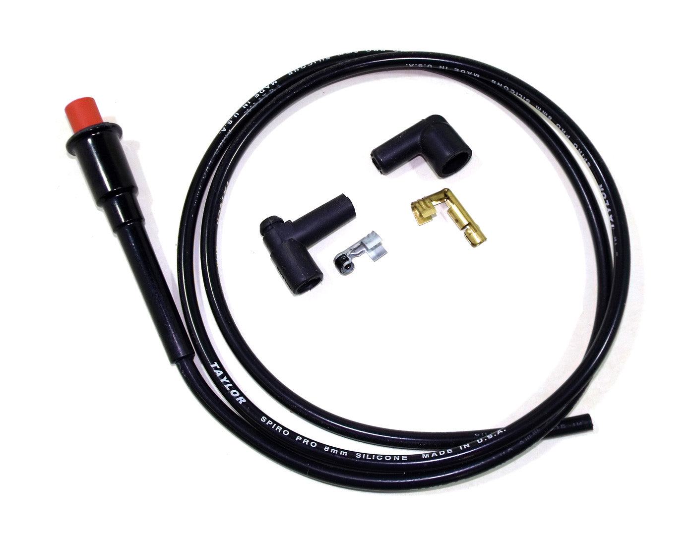 Taylor Cable  45406 8mm Spiro-Pro Repair Kit Hemi 180 black