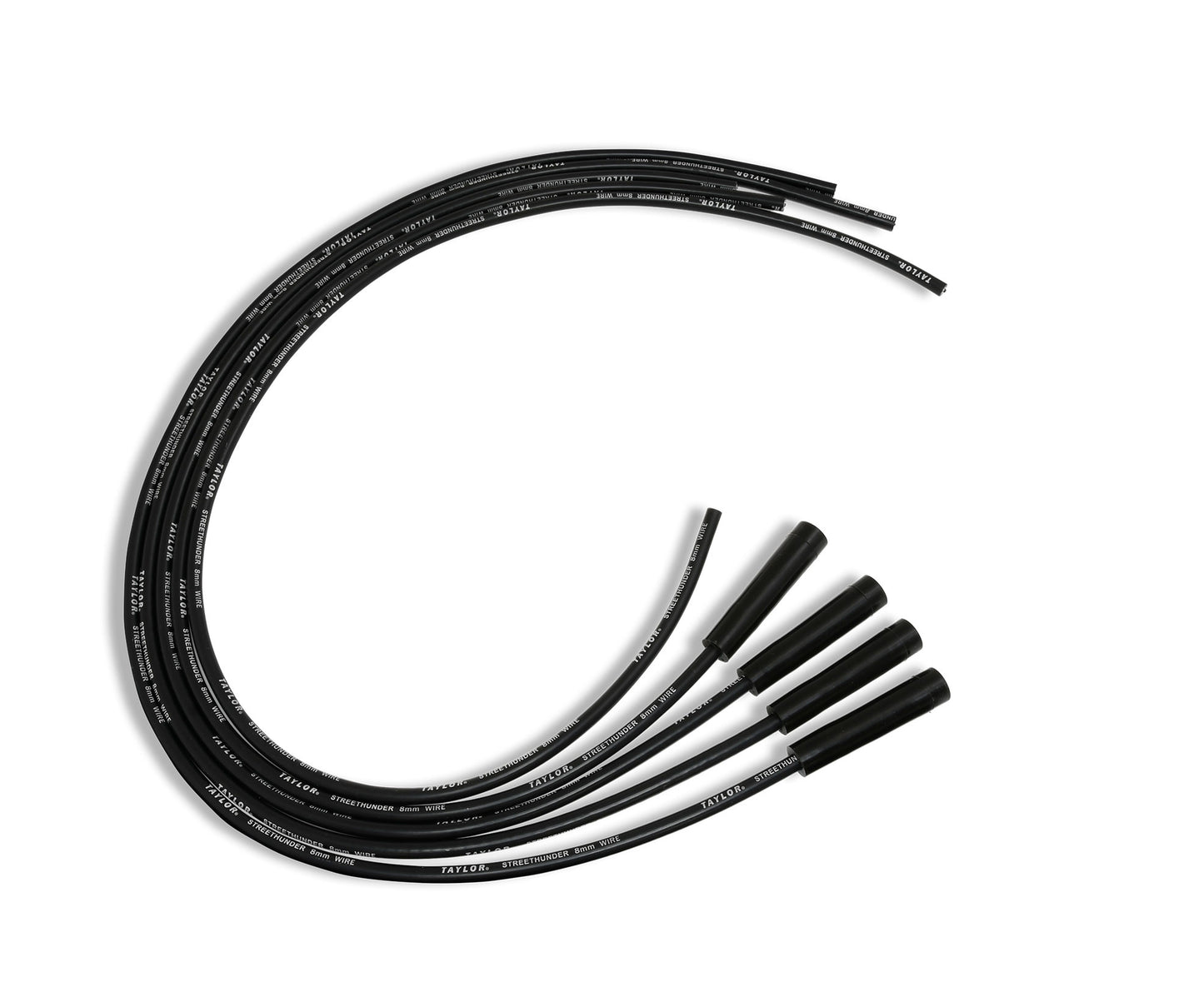 Taylor Cable 50035 8mm StreeThunder Ignition Wires univ 4cyl 180 black