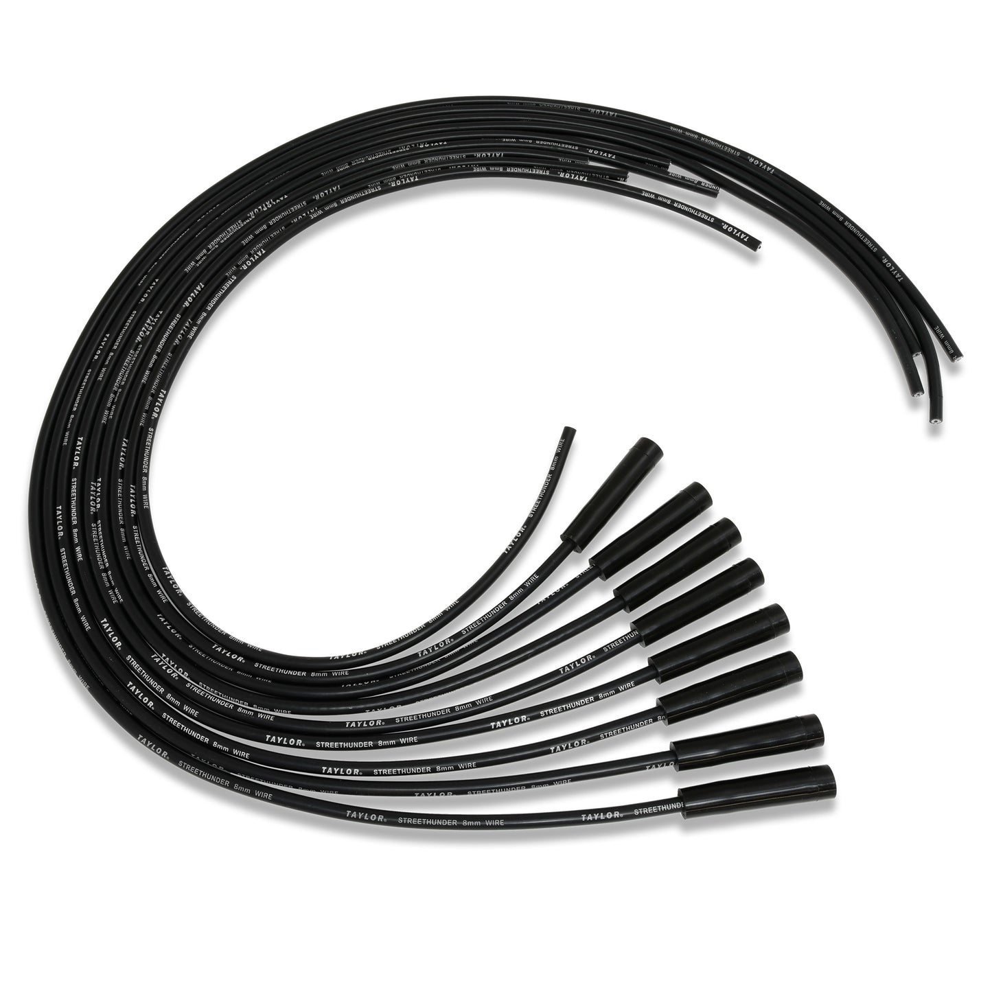 Taylor Cable 50055 8mm StreeThunder Ignition Wires univ 8cyl 180 black