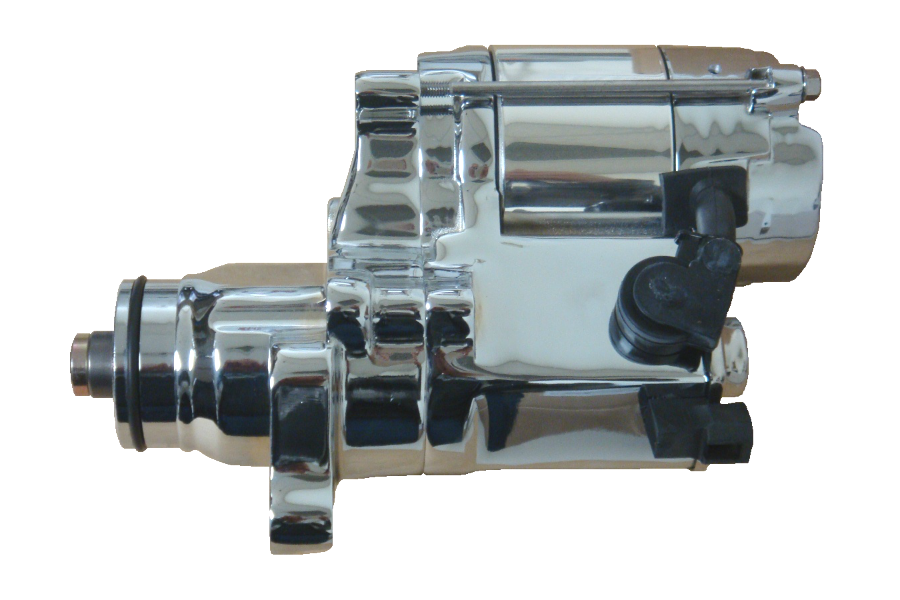 Spyke 412210 - Chrome 1.4 kW Starter for 2006-17 Dyna Models and 2007-16 Big Twin Twin Cam Models