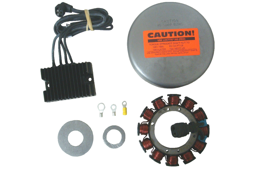 Compu-Fire 55520 - Charging System Kit for 81-99 Evo Harley&reg; Models with Narrow Rotor (Except Fuel Injection)