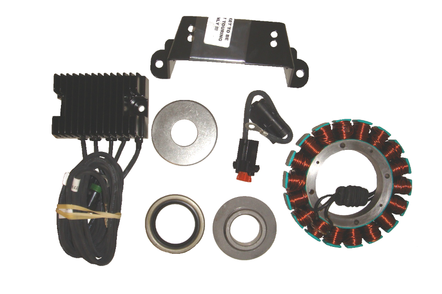 Compu-Fire 55560 - Charging System Kit with Vented Rotor for 81-99 Evo Harley&reg; Models