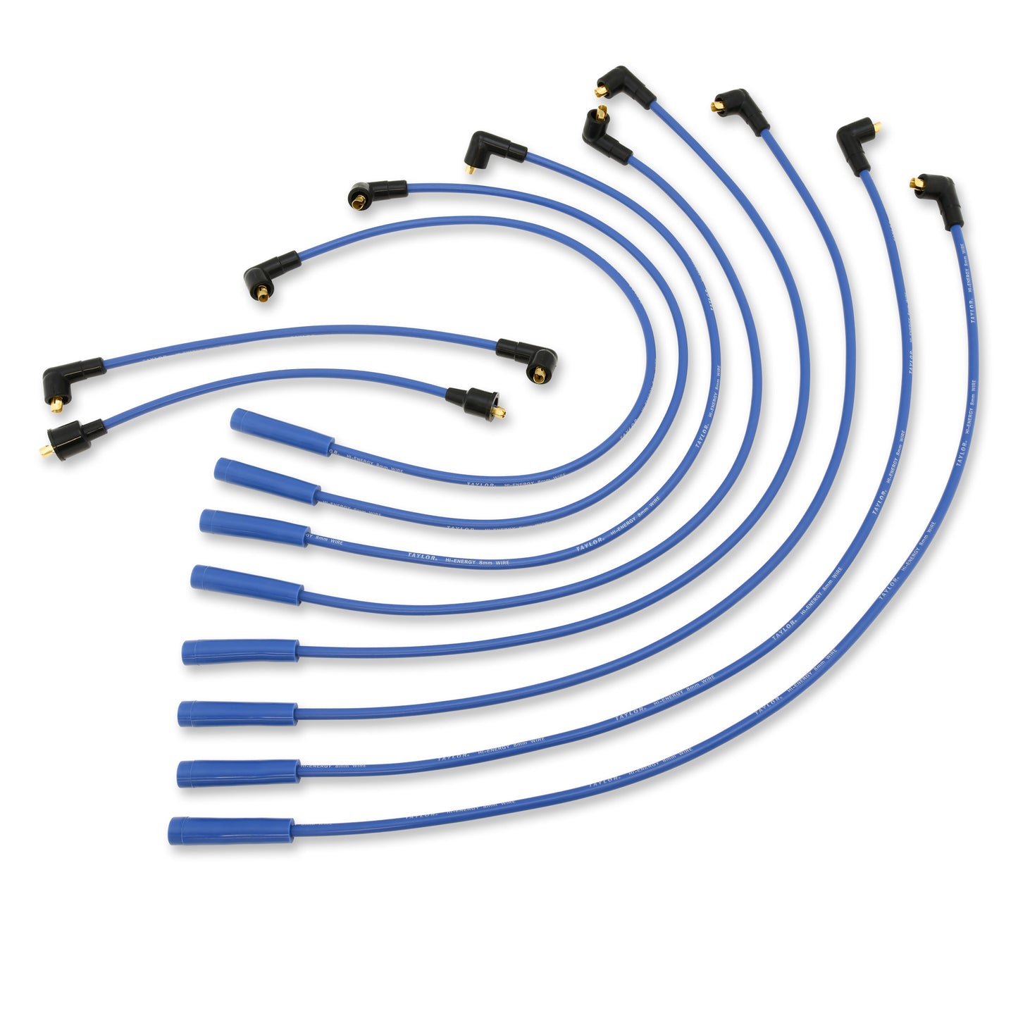 Taylor Cable 64652 8mm High Energy  RC Custom Spark Plug Wires 8 cyl blue