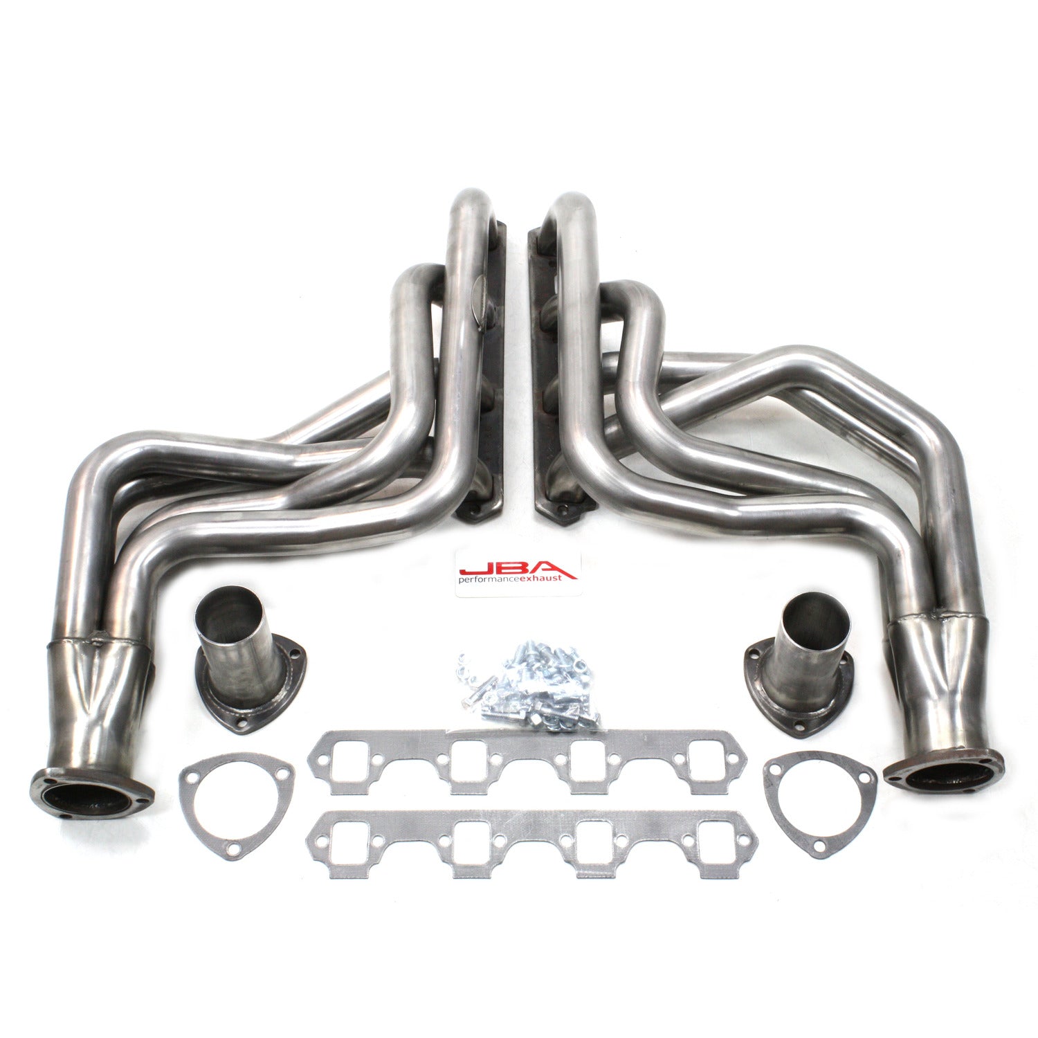JBA Performance Exhaust 6612S 1 3/4" Header Long Tube Stainless Steel Mustang 64-73 Cougar 67-68 Fairlane 66-67 Falcon 60-65 Comet 62-65, Ranchero 60-67 260-351W with TCI or similar Mustang II steering swap