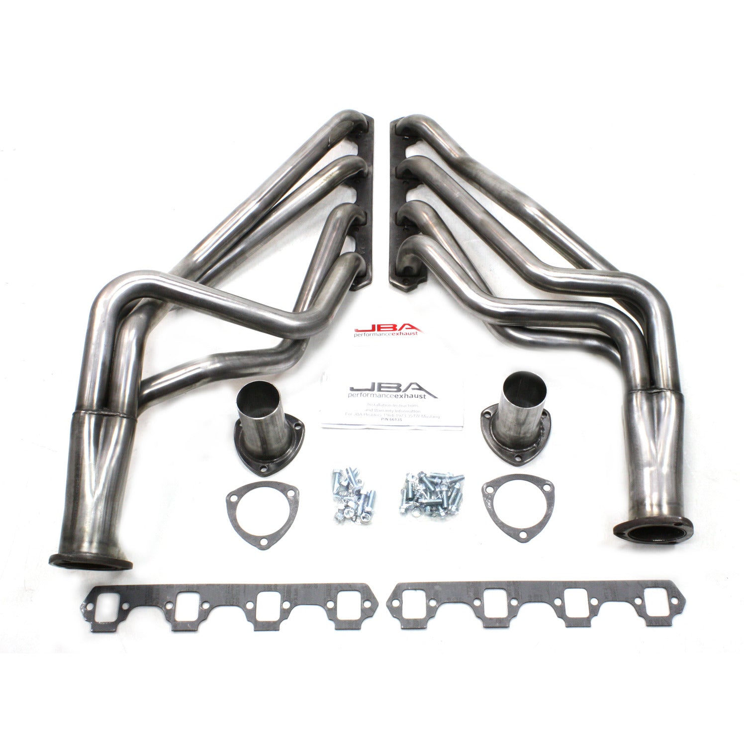 JBA Performance Exhaust 6613S Header Long Tube Stainless Steel 65-73 Mustang 260-302