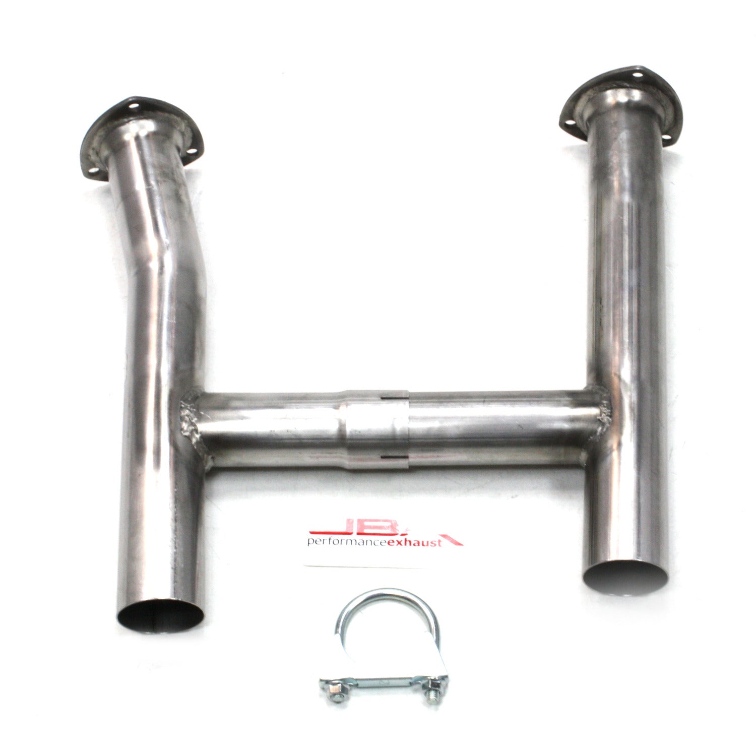 JBA Performance Exhaust 6613SH 2.5 "Stainless Steel Mid-Pipe 65-73 Mustang GT H-Pipe for use with 6613S Long Tube Headers