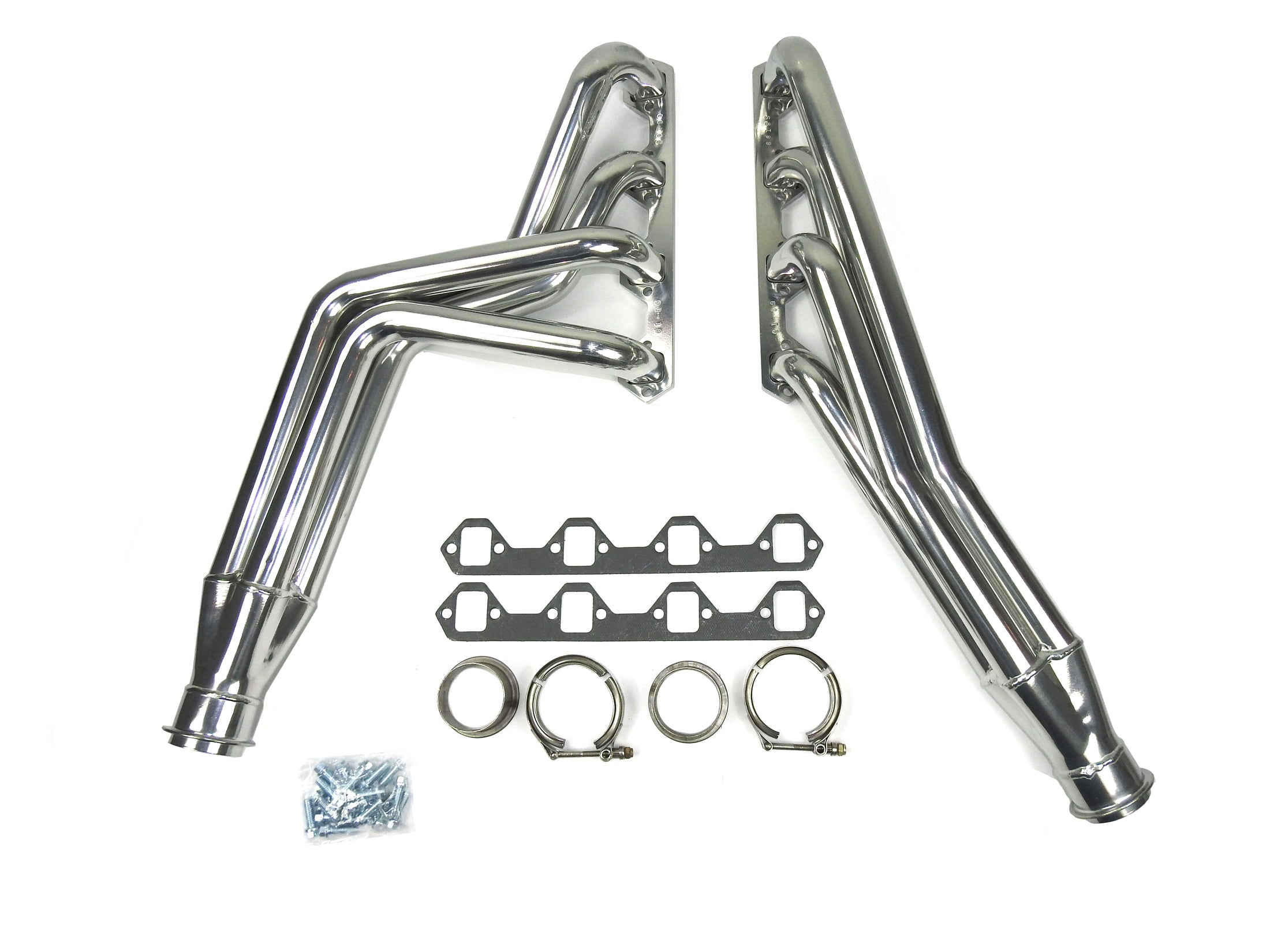 JBA Performance Exhaust 6618SJS 1 5/8" Header Long Tube Stainless Steel 66-77 Ford Bronco 260-302 Engine Silver Ceramic Finish