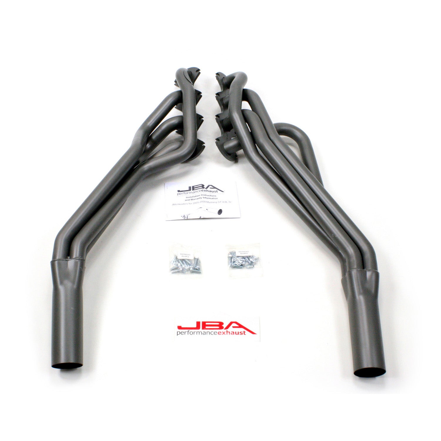 JBA Performance Exhaust 6673SJT 1 5/8" Header Long Tube Stainless Steel 2005-10 Mustang GT 3" Collector Titanium Ceramic